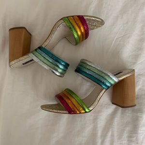 Alice and Olivia ‘Lori’ Rainbow Mules